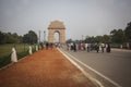 View on Rajpath boulevard to India gate