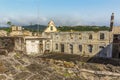 A view from the ramparts across the open square of Fort St George in Grenada