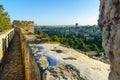 Ramparts Walk, Yemin Moshe neighborhood, in Jerusalem Royalty Free Stock Photo