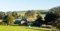 View of ranch in Tomales California on a sunny winter day