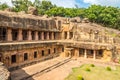 View at the Rani Gumpha caves of Udayagiri caves complex in Bhubaneswar - Odisha, India