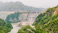 A view of Ranjit Sagar Dam, Thein Dam, as seen from Jugial dam site road