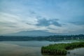 view at Ranu Grati, or Lake Grati which is located in Pasuruan City, Indonesia Royalty Free Stock Photo