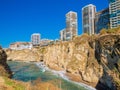 Raouche, Pigeons` Rock. In Beirut, Lebanon Royalty Free Stock Photo