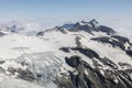 View on rapidly melting Pasterze glacier from the way to Grossglockner rock summit, Kals am Grossglockner, Austria Royalty Free Stock Photo