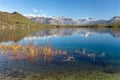 View of Rara Daha or Mahendra Tal Lake - Rara trek Royalty Free Stock Photo