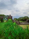 The view of the Ratu Boko Palace area in Yogyakarta Indonesia