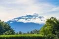View of Raung Mountain from Jember. Royalty Free Stock Photo