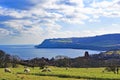 View of Ravenscar 2 from Robin Hood`s Bay, Old Town, North Yorkshire. Royalty Free Stock Photo