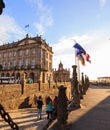 View of the Raxoi Palace in Santiago the Compostela