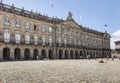 View of the Raxoi Palace in Santiago de Compostela
