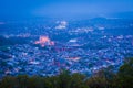 View of Reading at night from the Pagoda on Skyline Drive, in Re Royalty Free Stock Photo