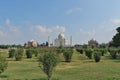 View from rear garden Taj Mahal, Agra, India