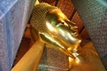 View of the Reclining Buddha at Wat Pho in Bangkok, Thailand, Asia Royalty Free Stock Photo