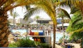 View of the recreation area of a hotel complex in Lanzarote