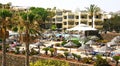 View of the recreation area of a hotel complex in Lanzarote