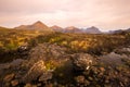 View of the Red Hills Red Cuillins on the Isle of Skye