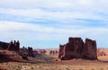 Red rock formations in Canyonlands National Park, Utah Royalty Free Stock Photo