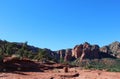 The Bell Rock hiking trail in the mountains of Sedona, Arizona Royalty Free Stock Photo