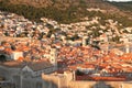 View on the red roofs od the dubrovnik houses Royalty Free Stock Photo