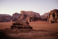 A view of a desert In Jordania