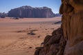 A view of a desert In Jordania Royalty Free Stock Photo
