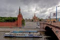 View on the Red Square and the Moscow River, Moscow, Russia