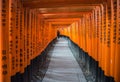 View of Red Tori Gate at Fushimi