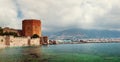 View of Red Tower of Alanya Castle