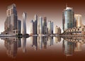 View of the region of Dubai - Dubai Mar