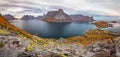 View from Reinebringen,Reinebriggen Lofoten Norway