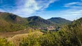 View of the religious monastery of Porta Coeli in the heart of the Calderona mountain range of Valencia