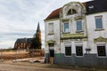 View of yet remaining houses in the mostly relocated Kerpen-Manheim, Western-Germany Royalty Free Stock Photo