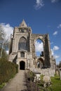 A view of the remains of Crowland Abbey, Lincolnshire, United Kingdom - 27th April 2013 Royalty Free Stock Photo