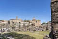 View of the remains of the old center of Rome Foro Romano