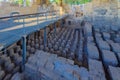 Bathhouse, in the ancient Roman-Byzantine city of Bet Shean Nysa-Scythopolis Royalty Free Stock Photo