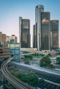 View of Renaissance Center, in downtown Detroit, Michigan Royalty Free Stock Photo