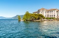 View of Renaissance palace on the Bella Island or Isola Bella, Stresa, Italy Royalty Free Stock Photo