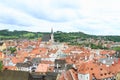 View on Cesky Krumlov with St. Vithus Church