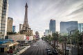 View on the replica of Eiffel Tower at Paris Hotel & Casino. Las Royalty Free Stock Photo