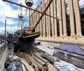 A view of the Replica of the Golden Hind