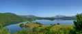 Reservoir lake Peruca at the river Cetina, Croatia