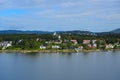 View of the residential area and Villa Grande Bygdoy peninsula near the capital Oslo Norway Royalty Free Stock Photo