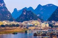 View of resort City of Guilin in Central China Royalty Free Stock Photo