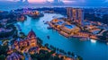 View Of Resorts World Sentosa At near river