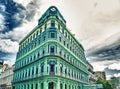 View of restored Saratoga Hotel, built in 1879 in Old Havana