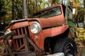 Abandoned Willys Jeep Station Wagon - Junkyard - Pennsylvania