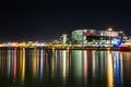 View of Reykjavik Skyline at Night Royalty Free Stock Photo