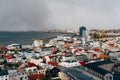 View of Reykjavik from the top of Halgrimskirkchurch Church - Iceland Royalty Free Stock Photo