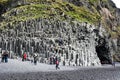 Reynisdrangar rock formation in Vik i Myrdal Royalty Free Stock Photo